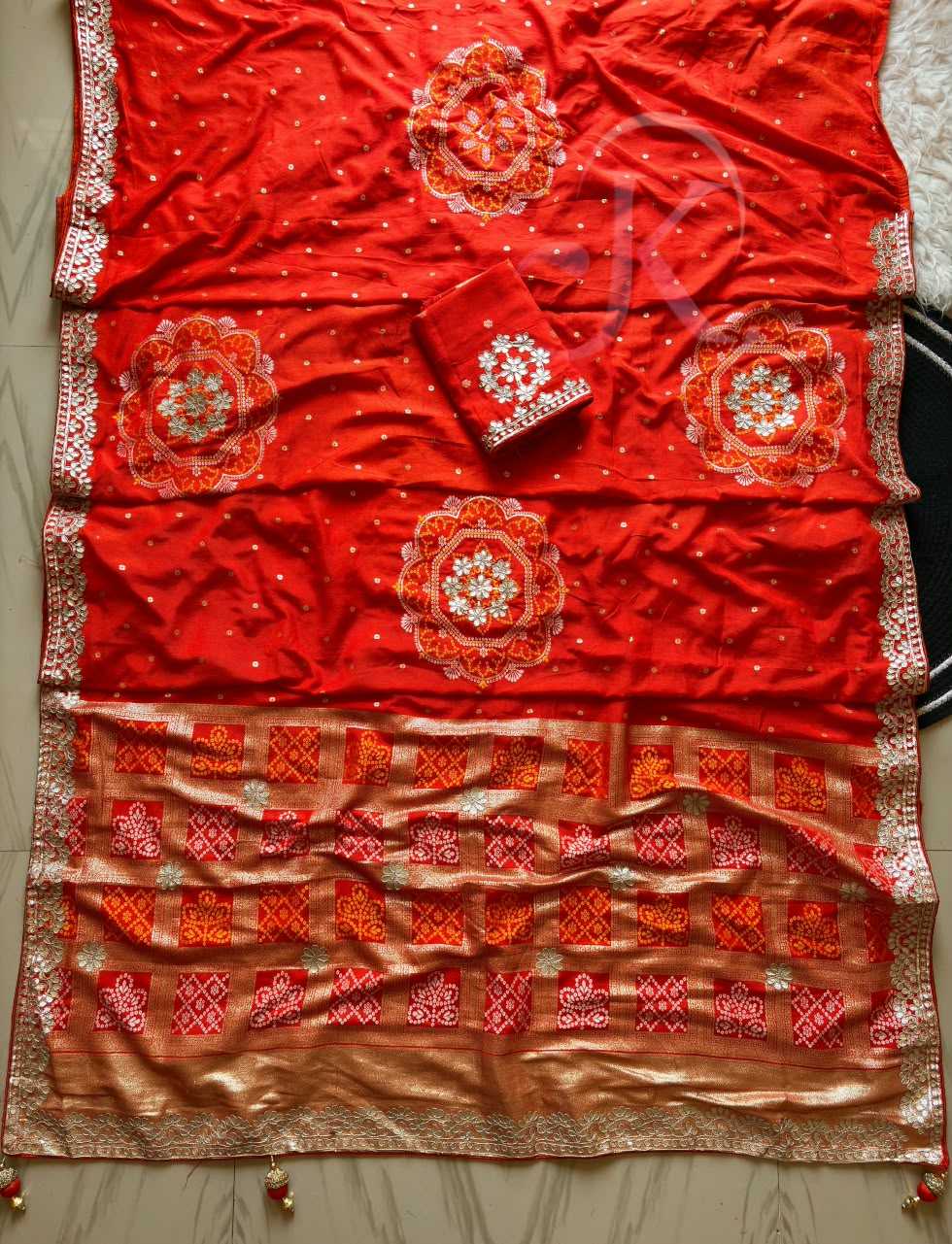 Viscose Gota Patti Saree