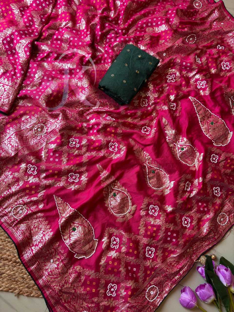 Dola Silk Saree in Red