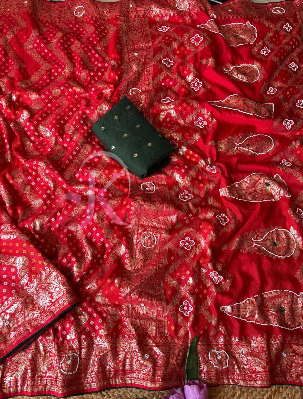 Dola Silk Saree in Red