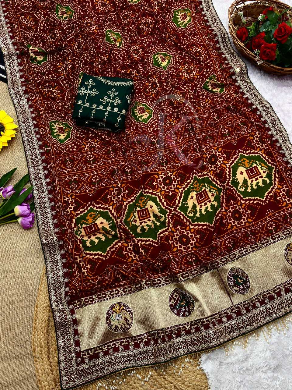 Soft Cotton Sequence Saree 503