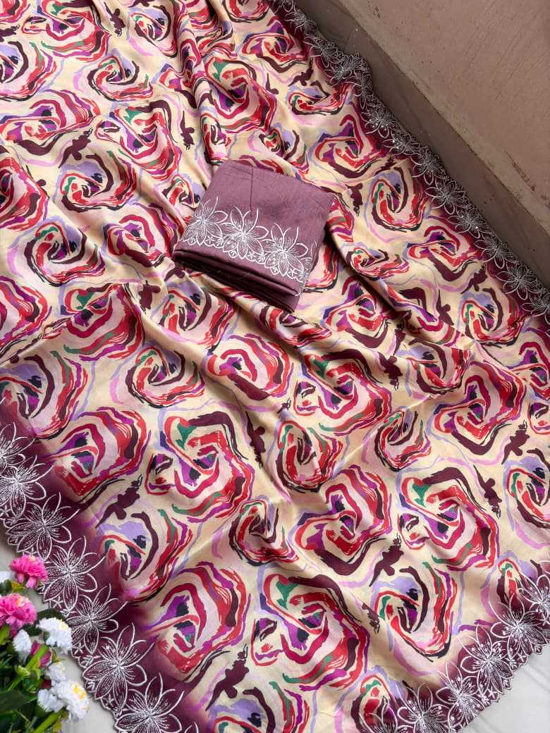 Chinon Silk Traditional Saree