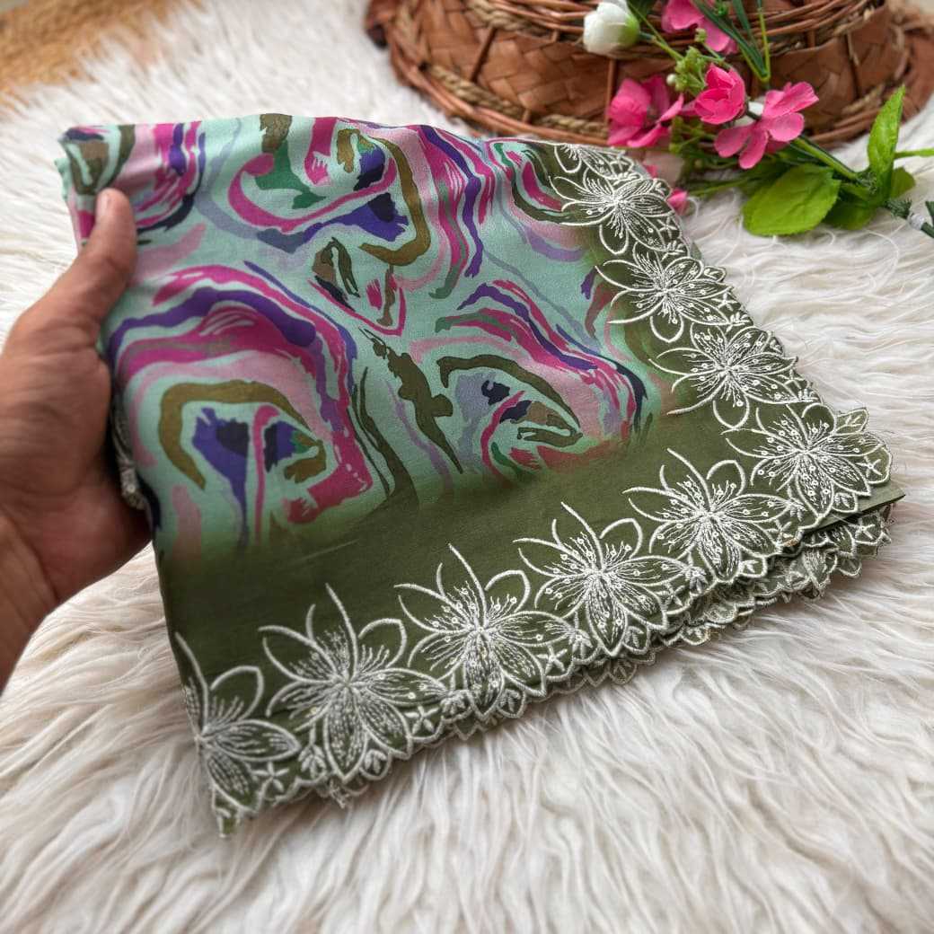 Chinon Silk Traditional Saree