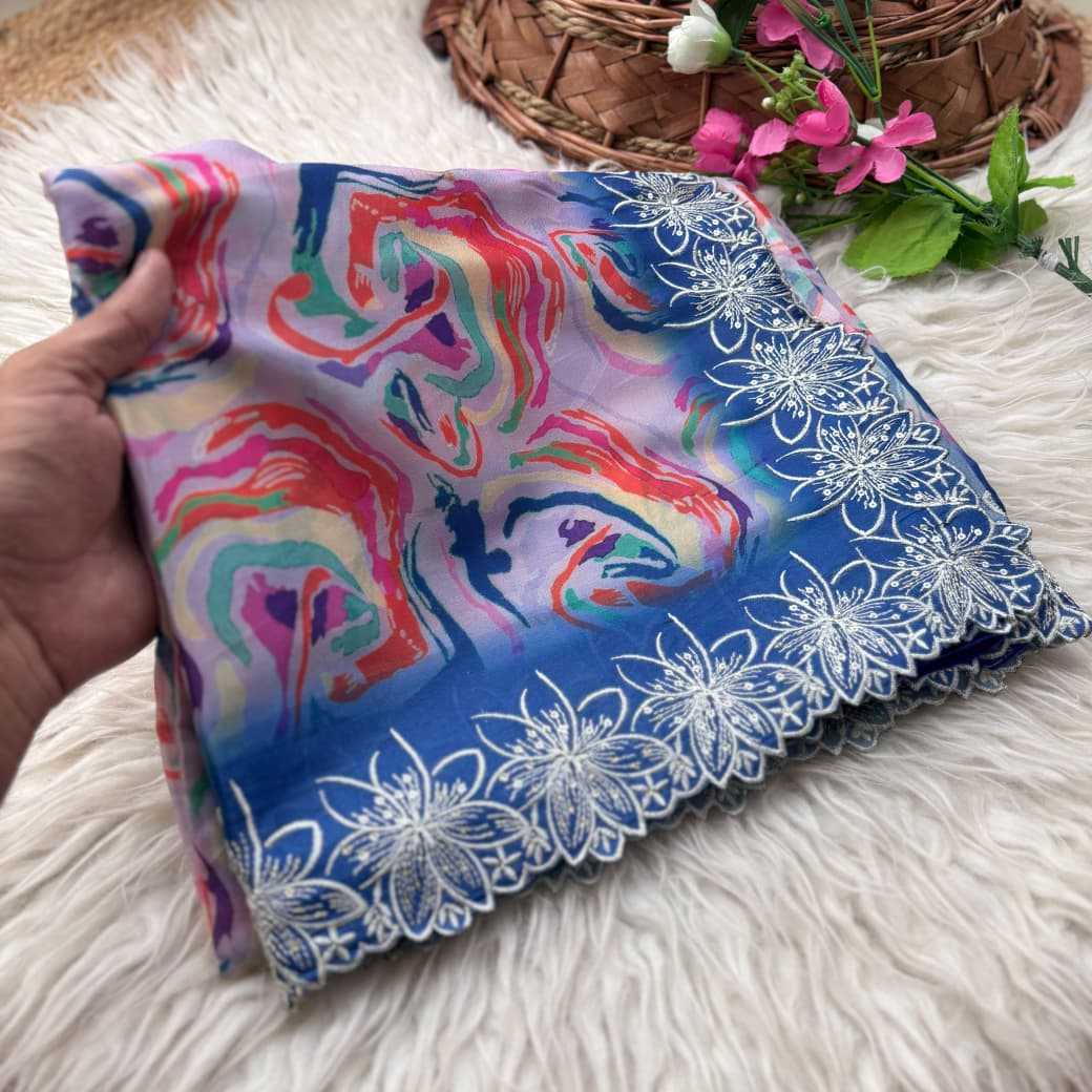 Chinon Silk Traditional Saree