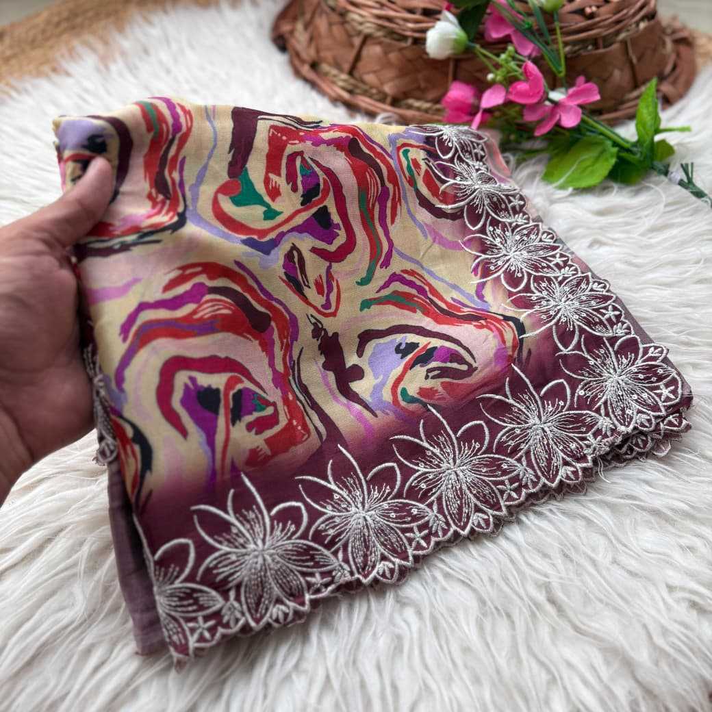 Chinon Silk Traditional Saree