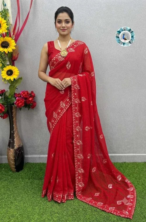Viscose Sequence Saree 201