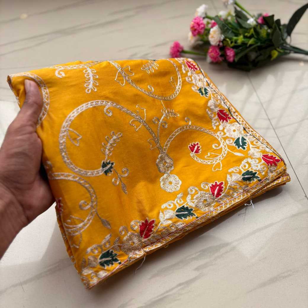 Soft Silk Saree in Yellow