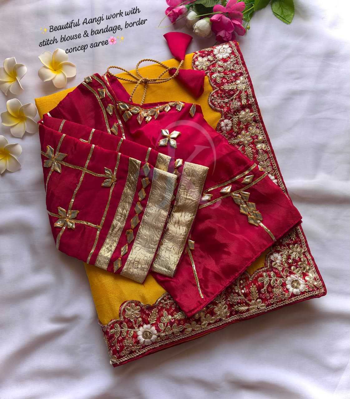 Chinon Silk Soft Saree 384