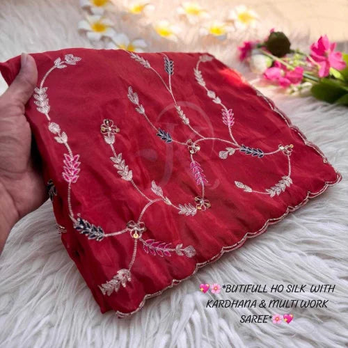 Pure Silk Soft Saree in Pink