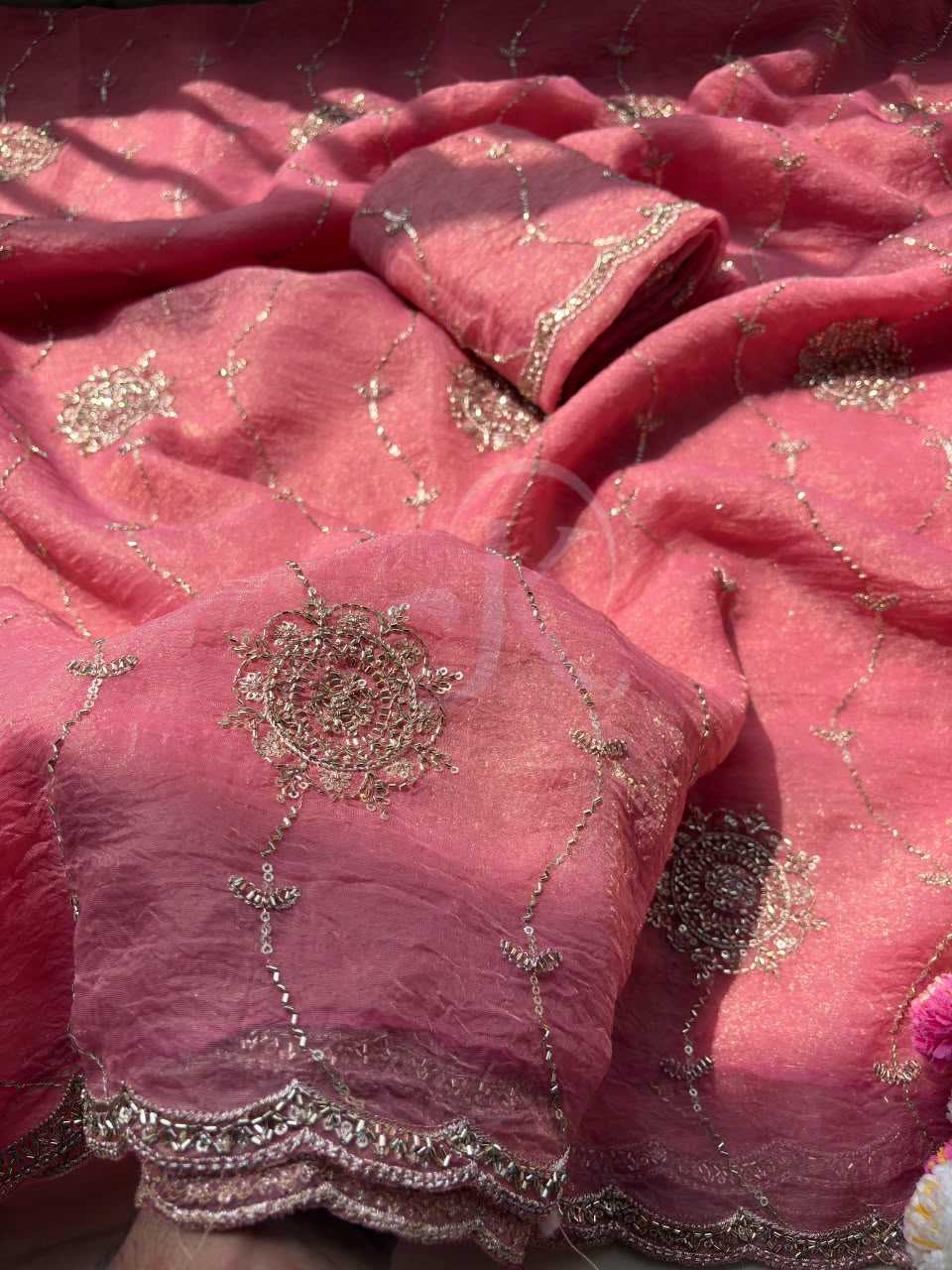 Mulberry Sequence Saree