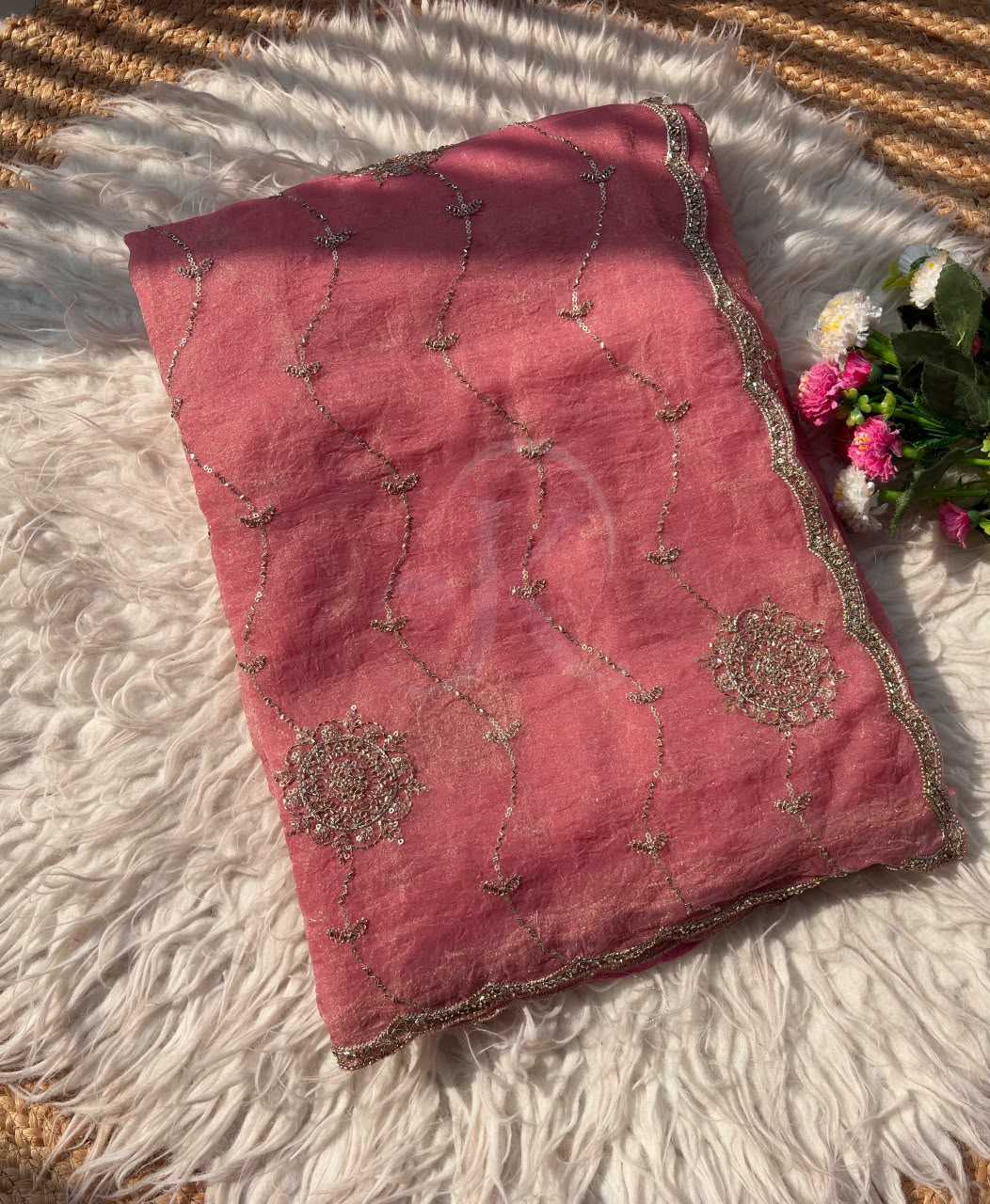 Mulberry Sequence Saree
