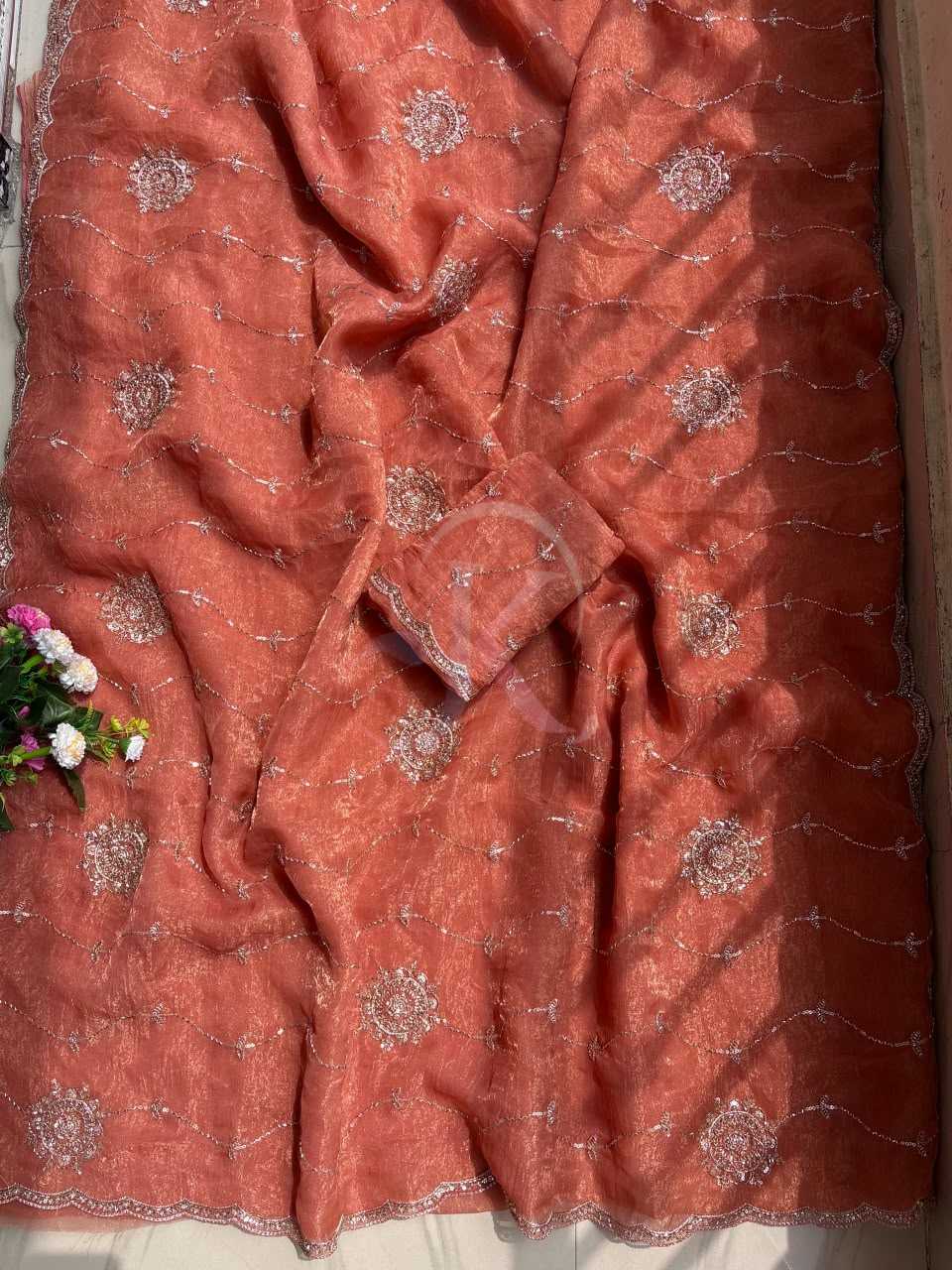 Mulberry Sequence Saree