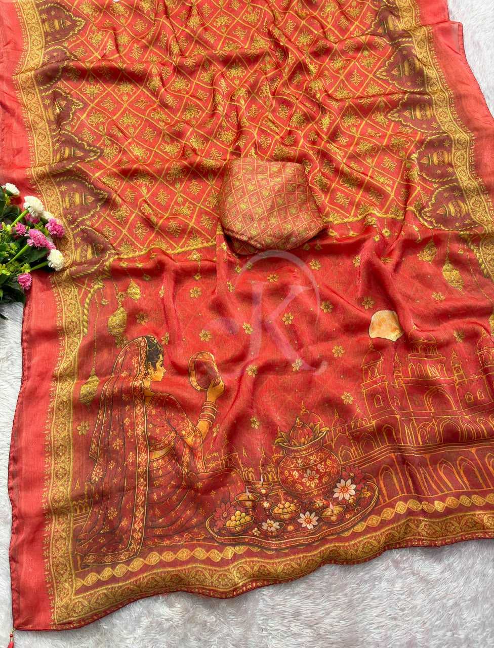 Satin Traditional Saree