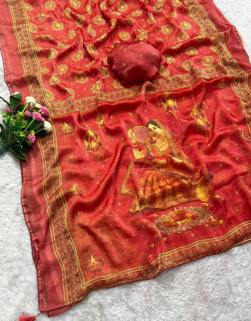 Satin Traditional Saree