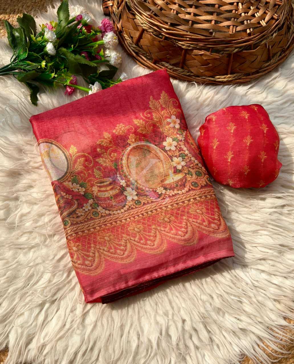 Satin Traditional Saree
