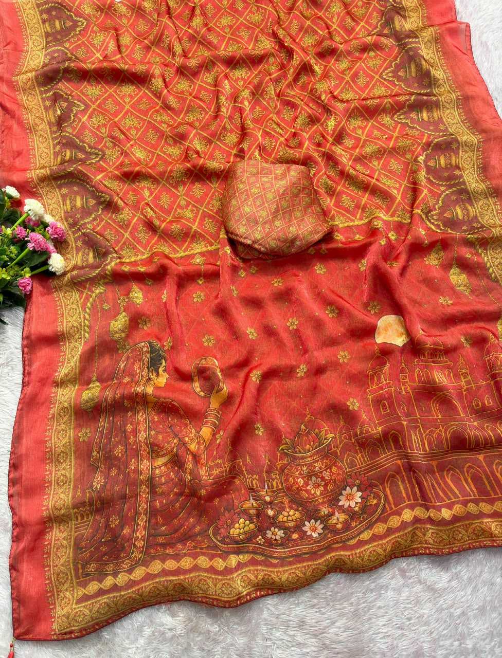 Satin Traditional Saree