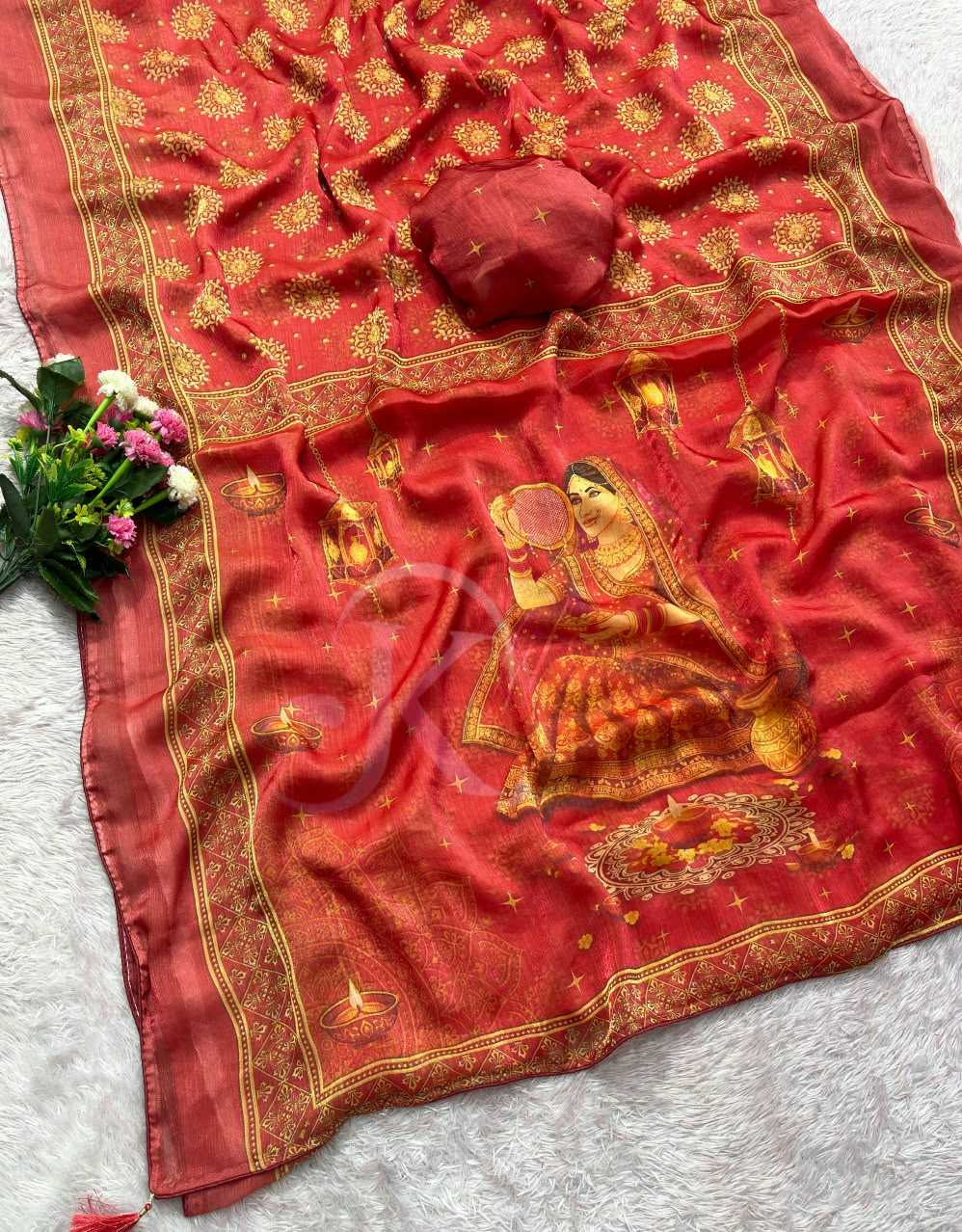 Satin Traditional Saree