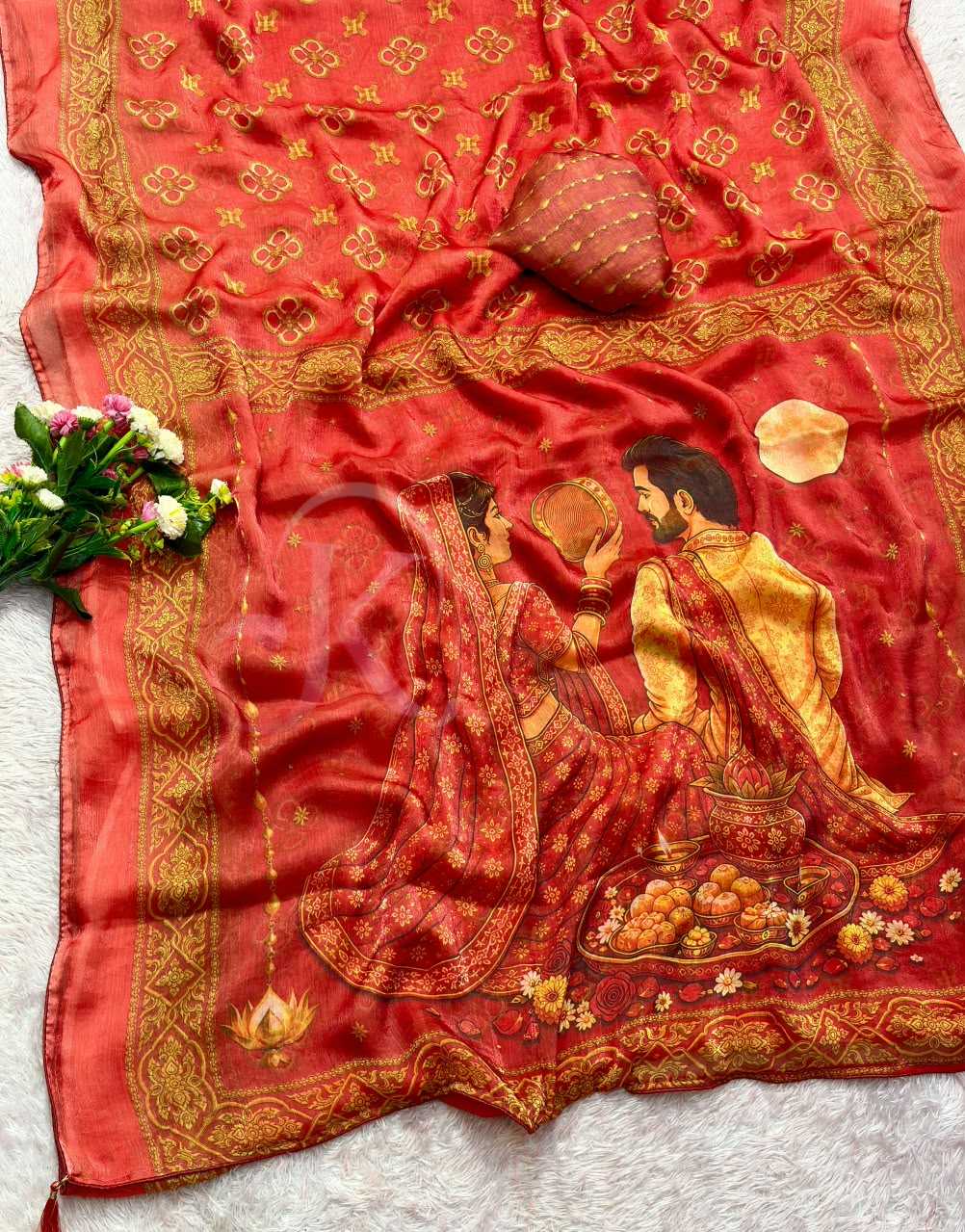 Satin Traditional Saree