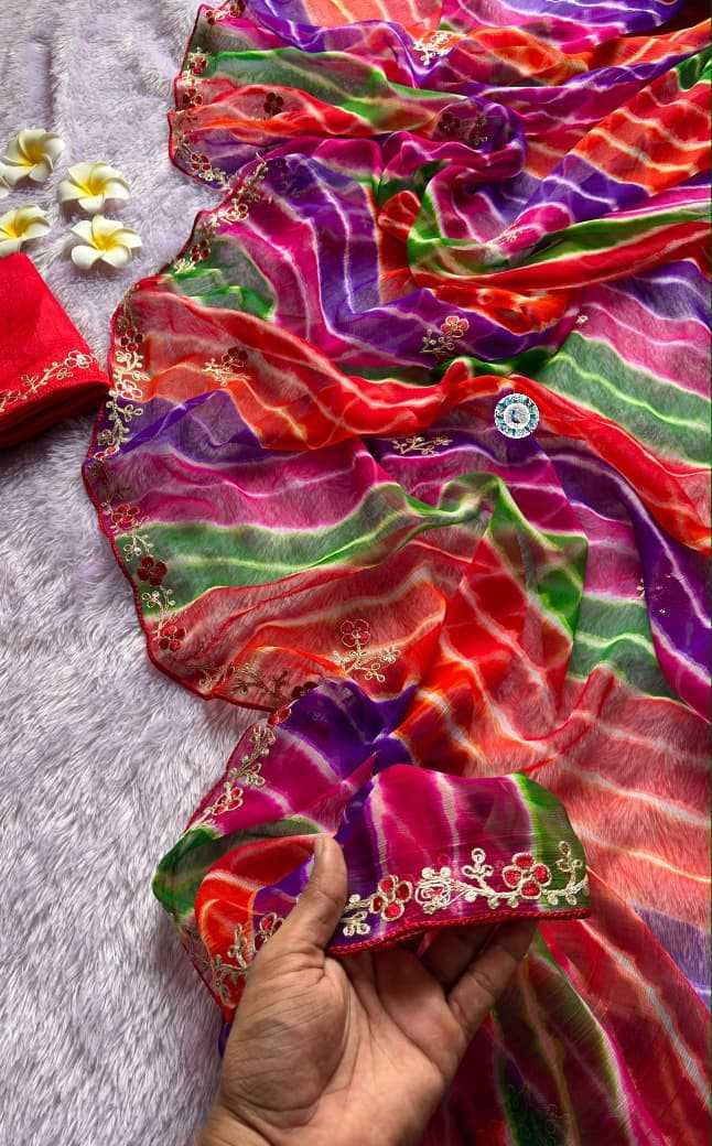 Zaina Chiffon Sequence Saree