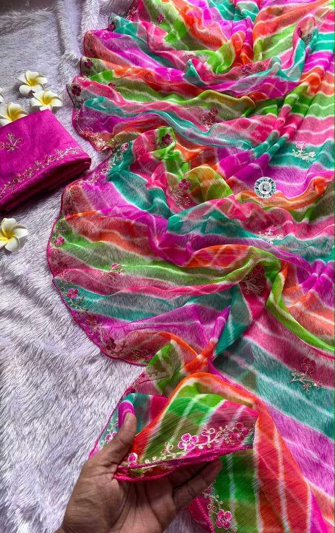 Zaina Chiffon Sequence Saree
