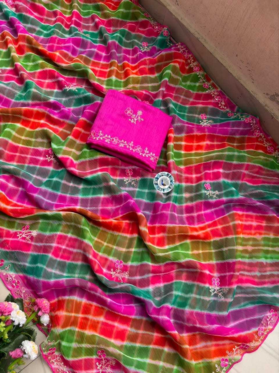 Zaina Chiffon Sequence Saree