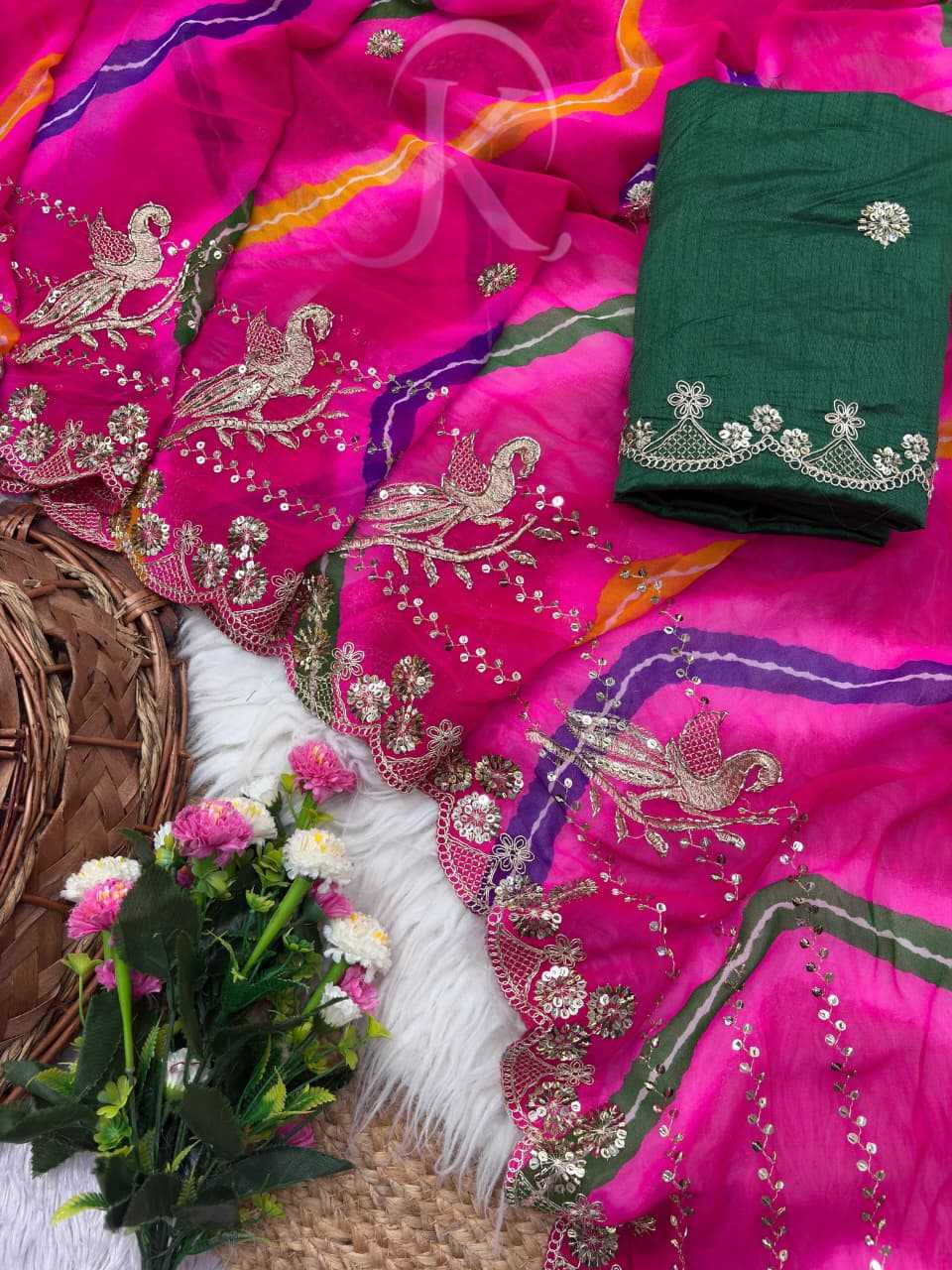 Zeenat Fancy Sequence Saree