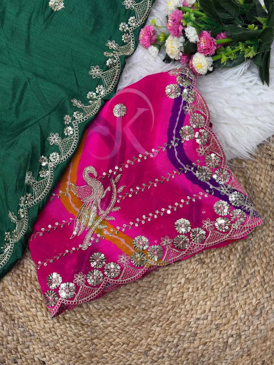 Zeenat Fancy Sequence Saree