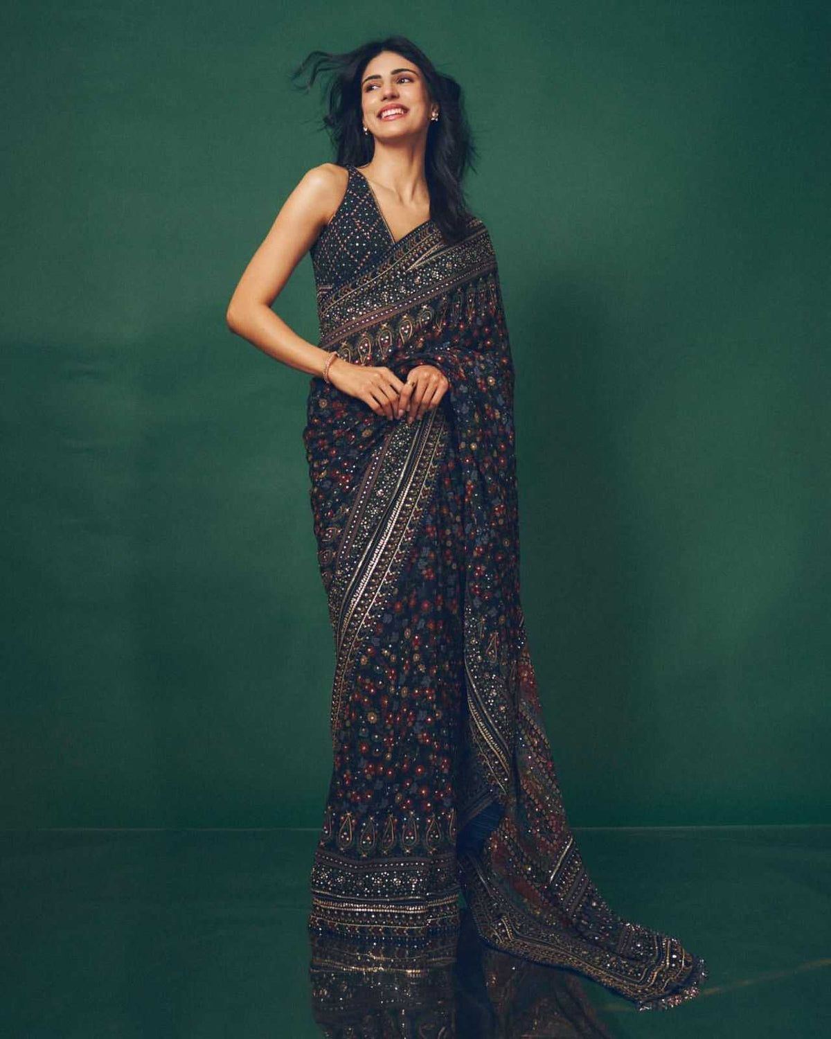 Georgette Party Wear Saree 5572