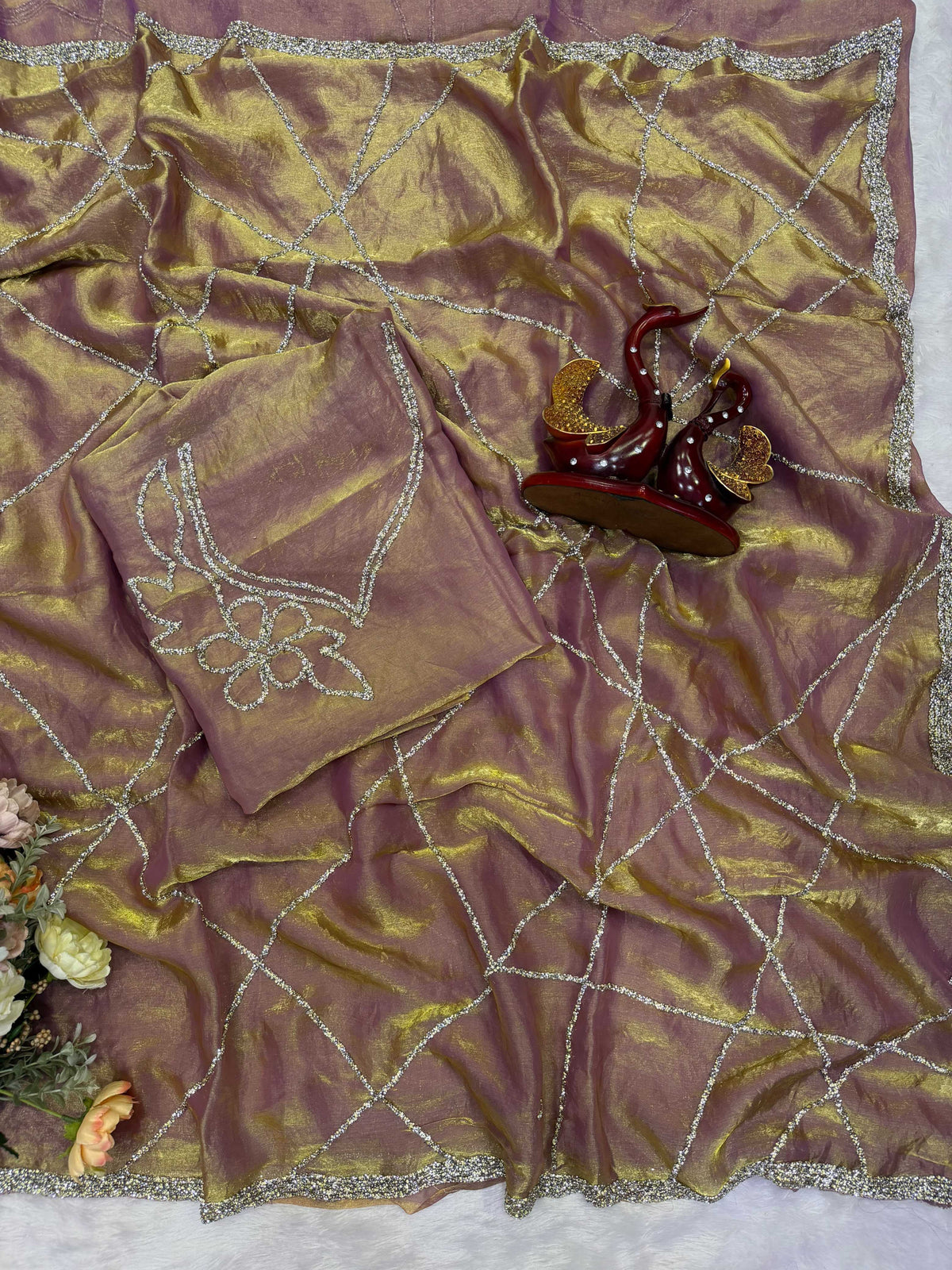 Space Silk Designer Saree 5611