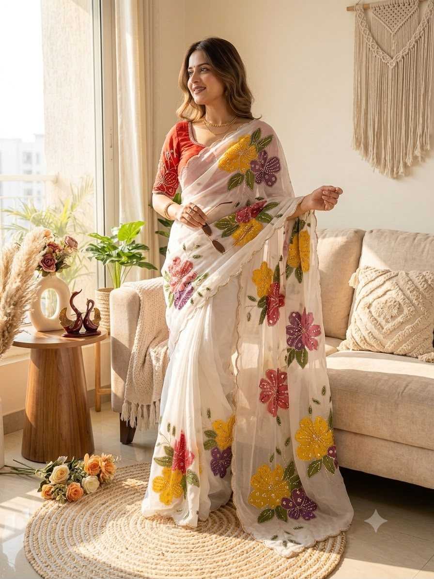 Tabby Silk Printed Saree