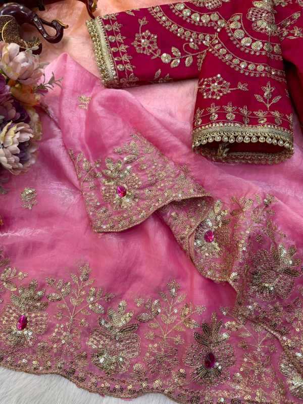 Space Silk Sequin Saree