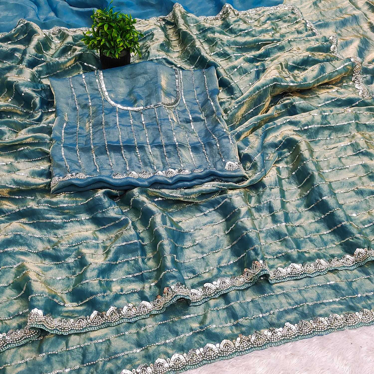 Avni Space Silk Designer Saree