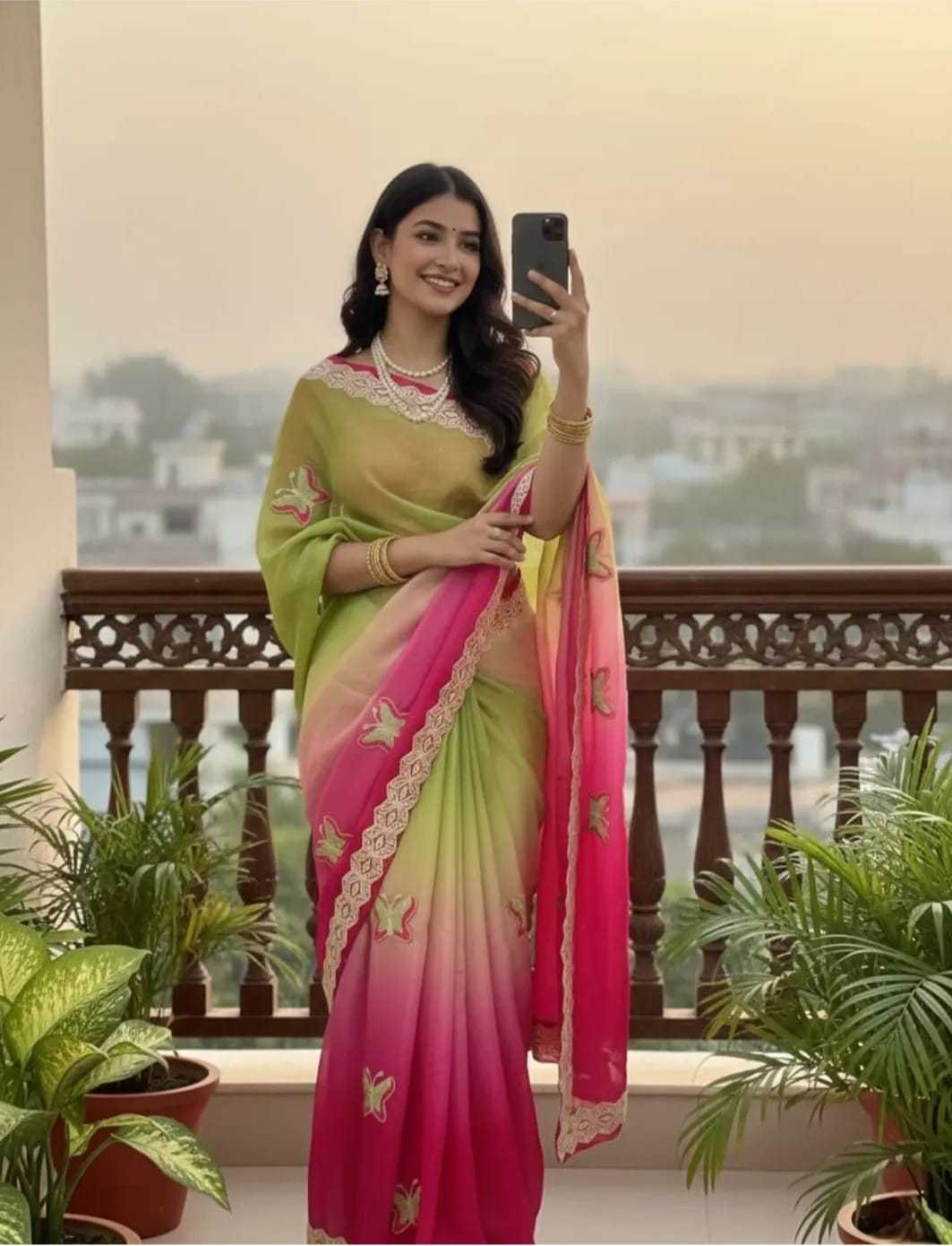 Space Silk Designer Saree