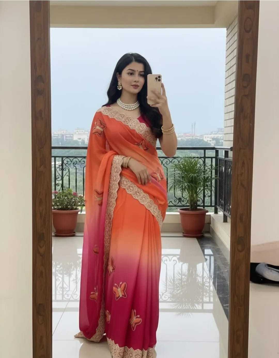Space Silk Designer Saree