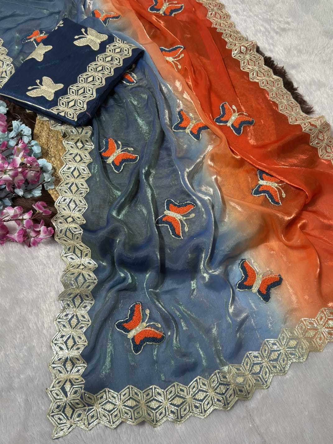 Space Silk Designer Saree