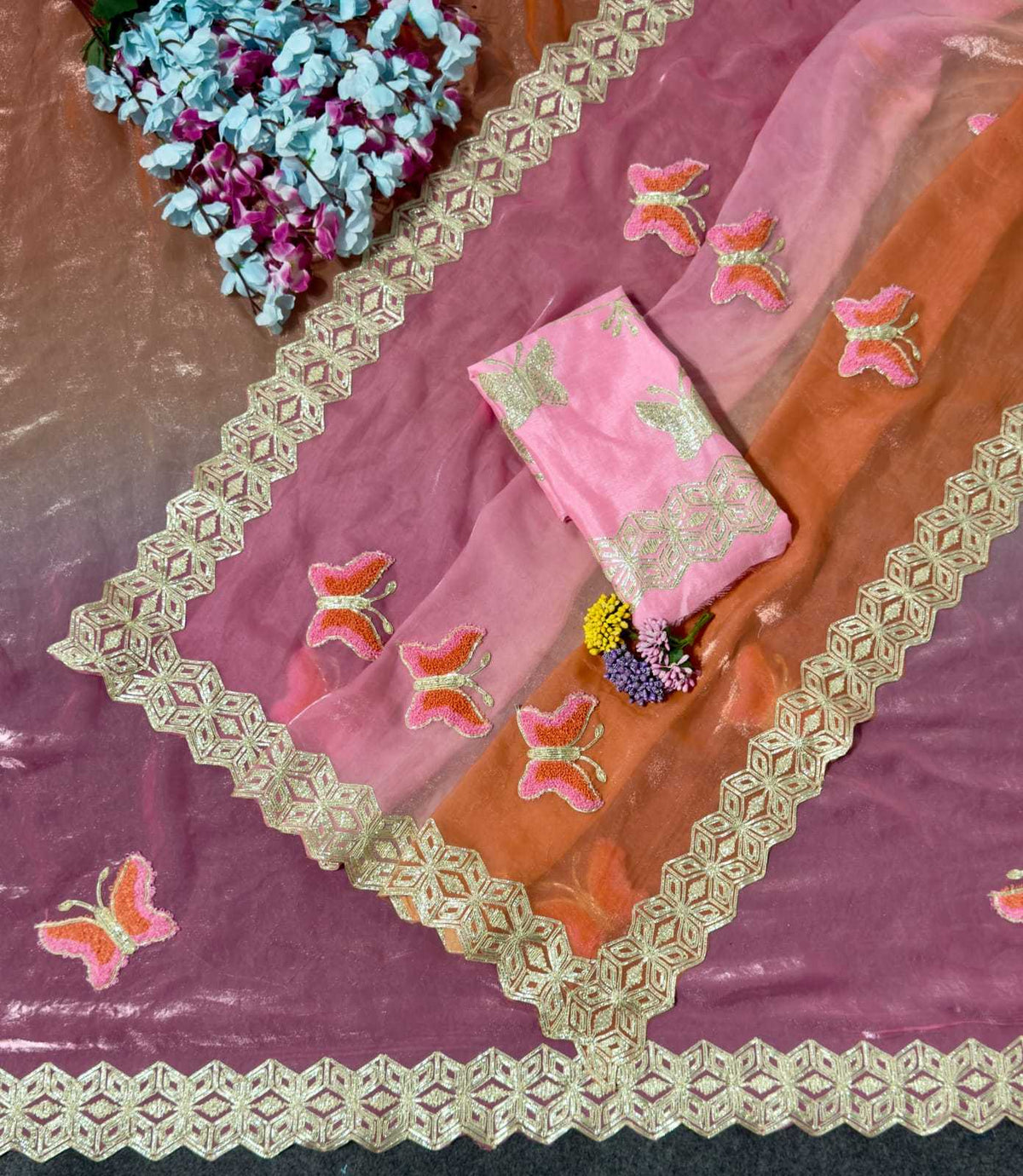 Space Silk Designer Saree