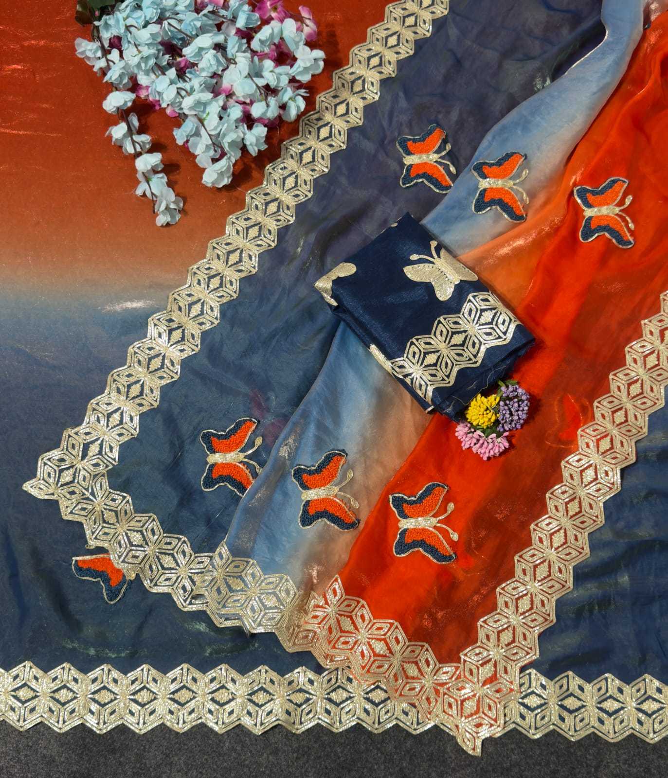 Space Silk Designer Saree