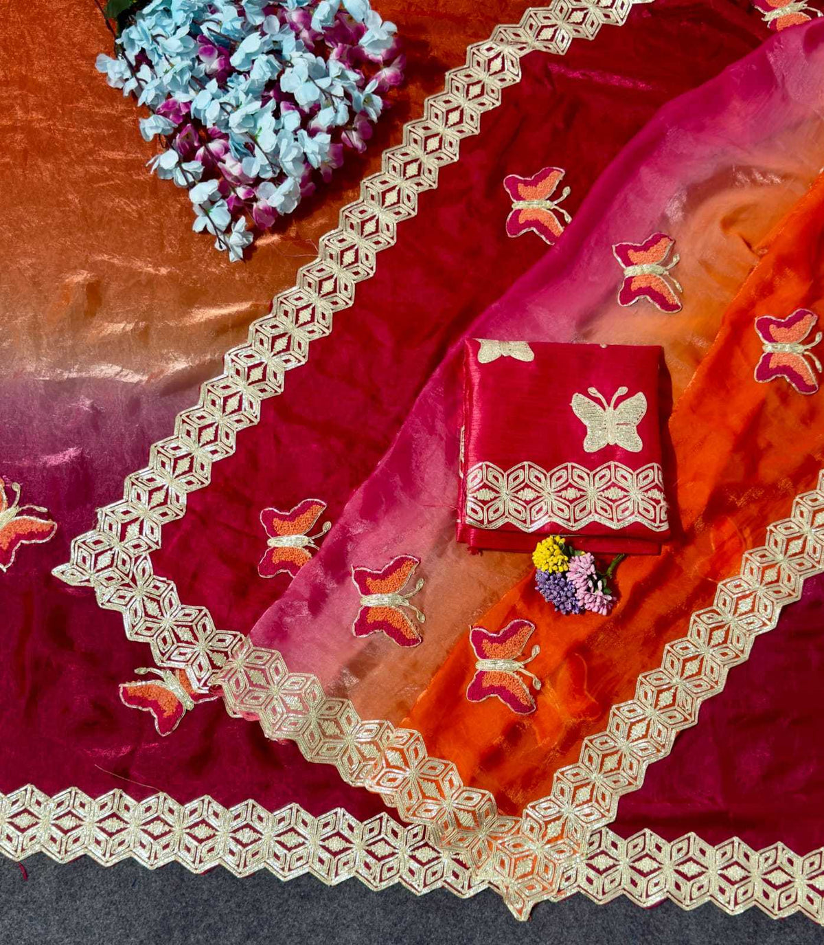 Space Silk Designer Saree