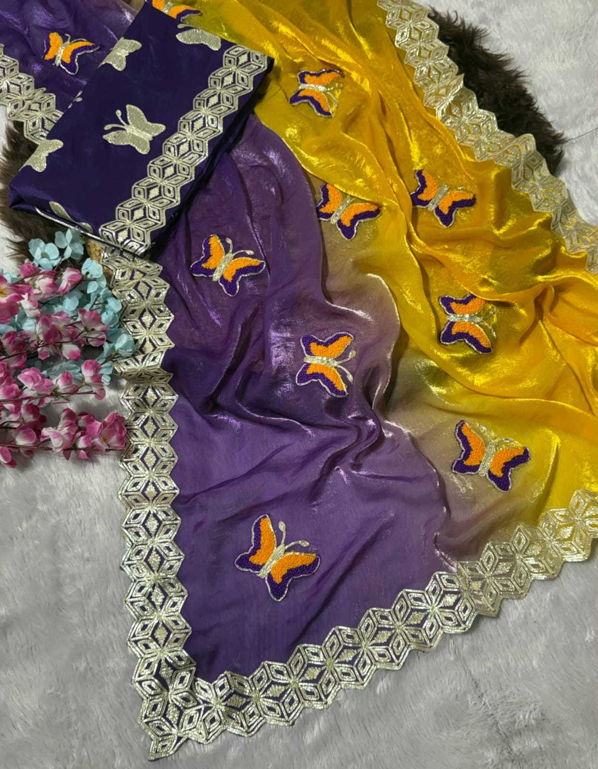 Space Silk Designer Saree