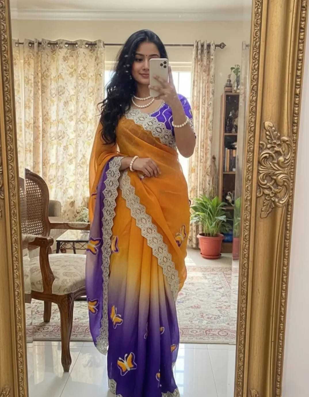 Space Silk Designer Saree