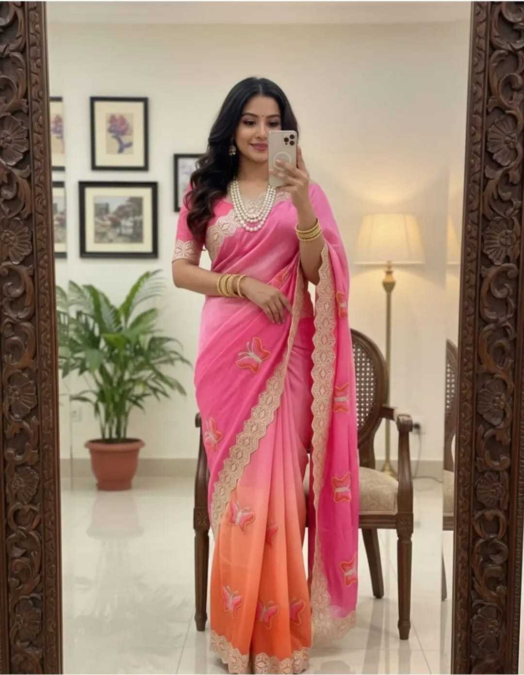 Space Silk Designer Saree