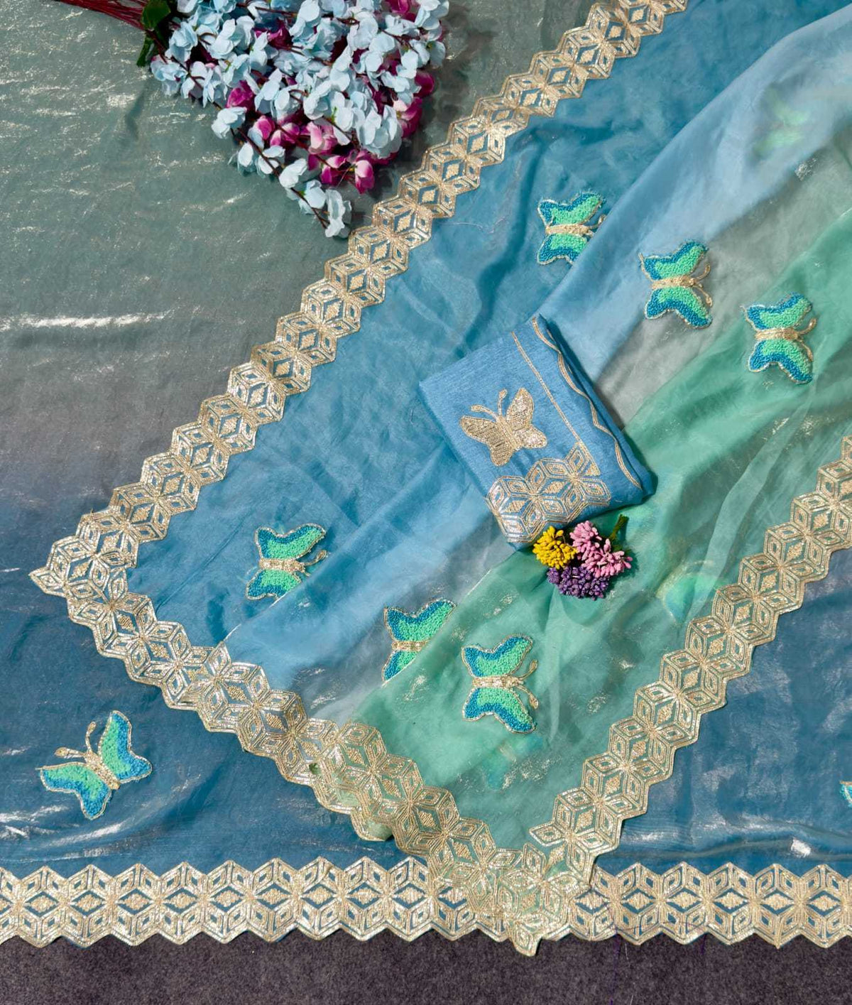 Space Silk Designer Saree