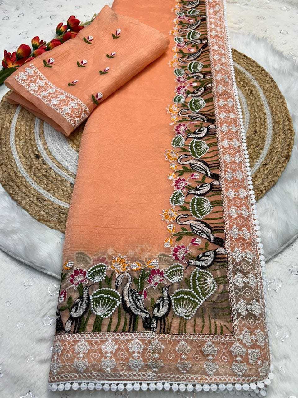Crush Silk Fancy Saree