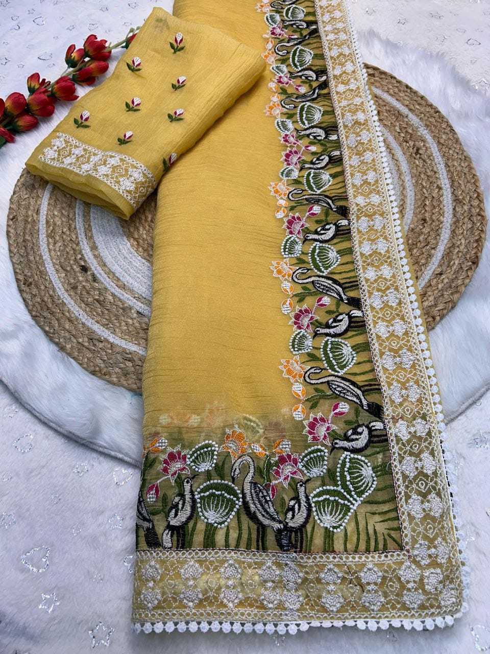 Crush Silk Fancy Saree