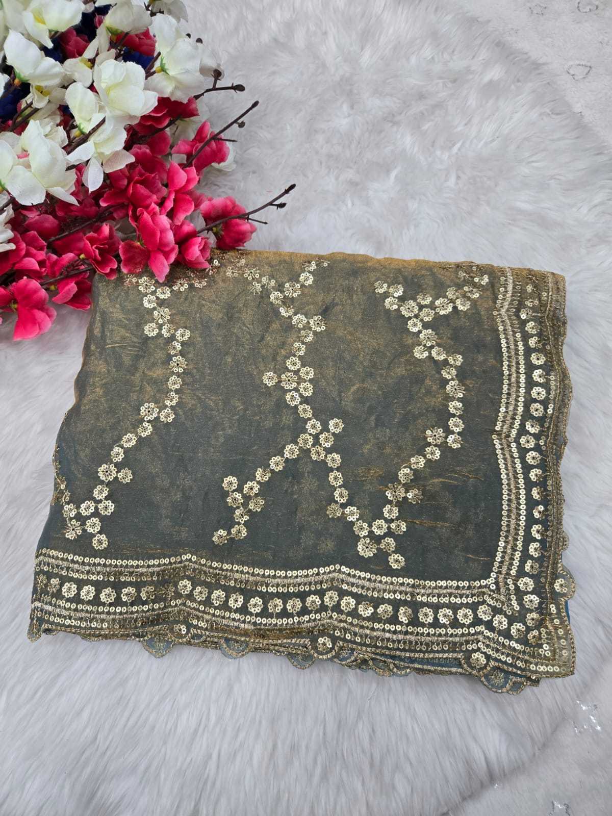Space Silk Designer Saree