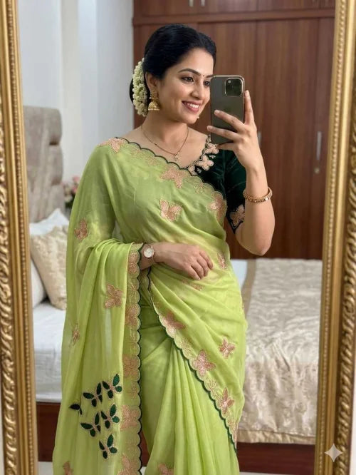 Multi Georgette Designer Saree