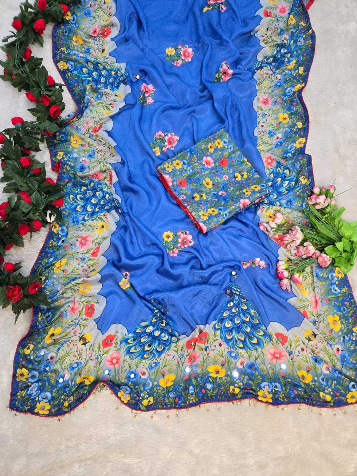 Picok Soft Silk Designer Saree