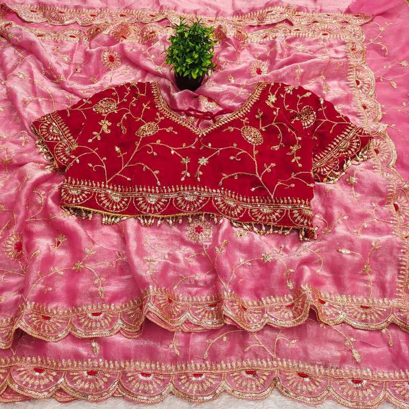 Satin Sequence Saree