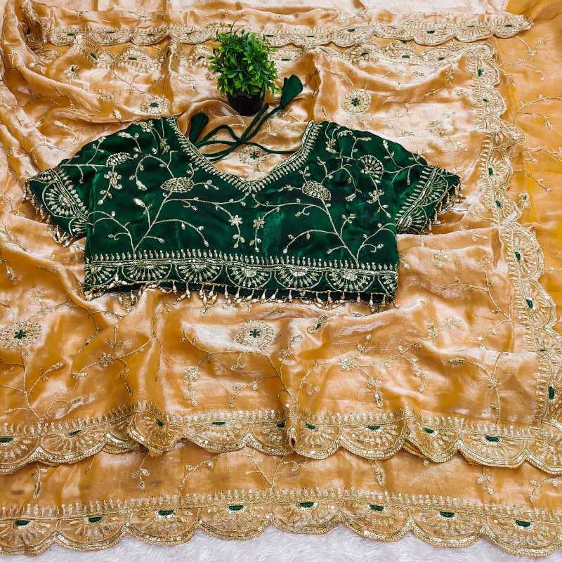 Satin Sequence Saree