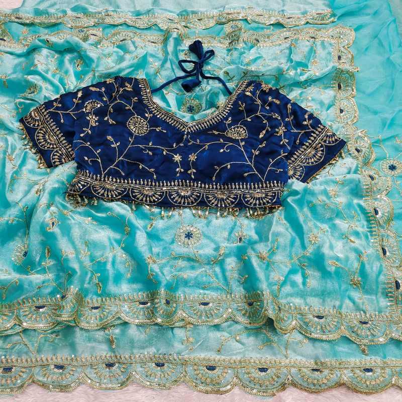 Satin Sequence Saree