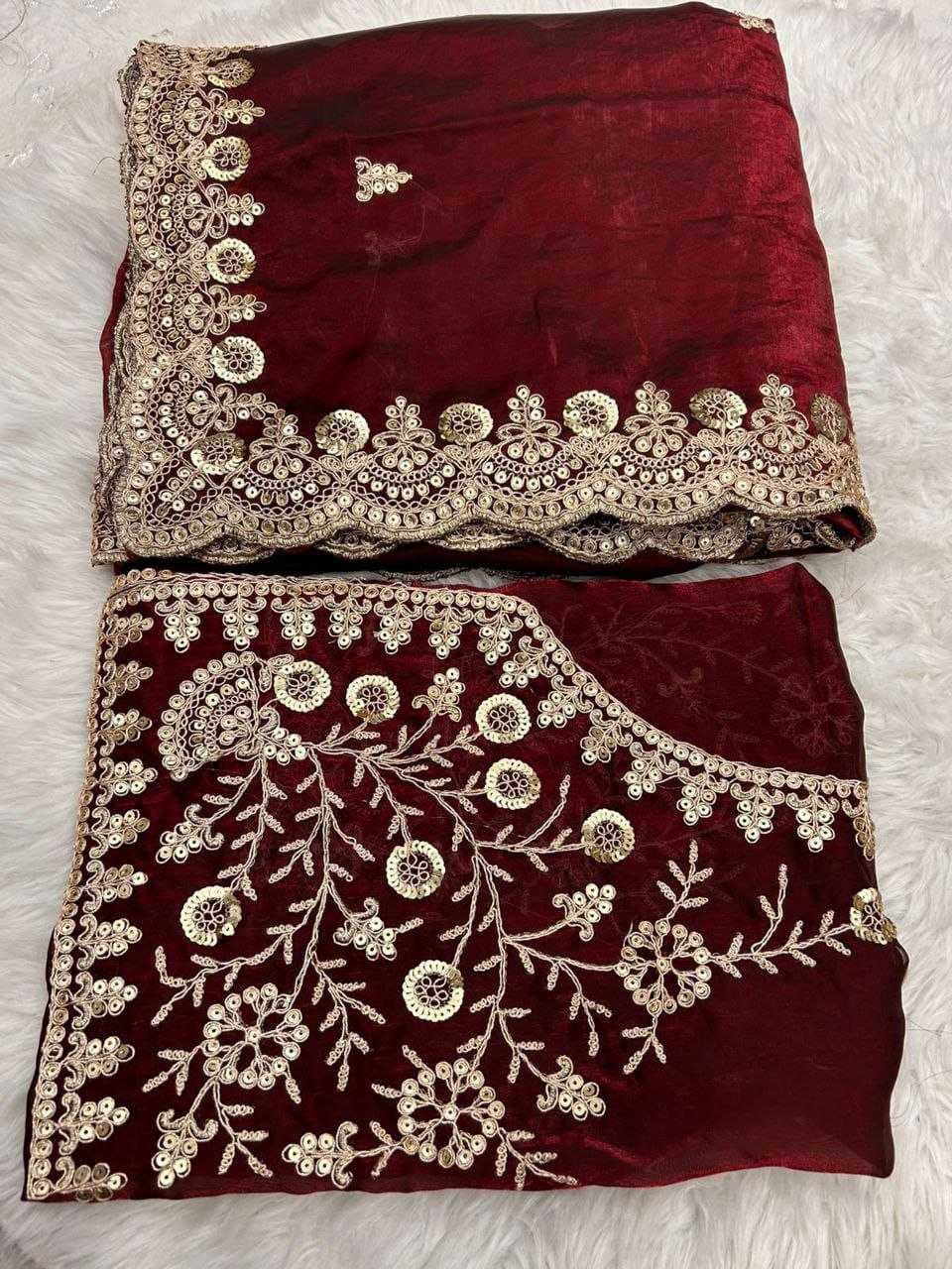 Blooming Party Wear Silk Saree